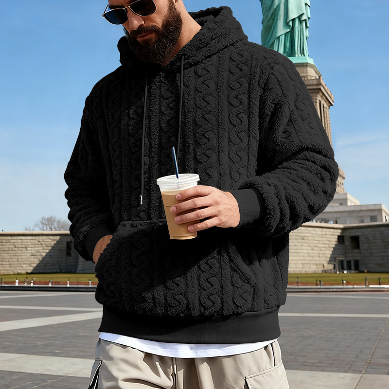 Men's Fleece Hoodie Winter War - Sherpa Hoodie Fleece ulasan dan harga