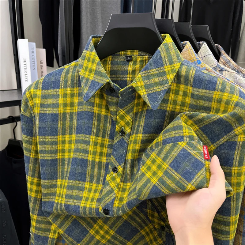 Mens Long Retro Plaid Flannel  - Flannel Shirt Lined ulasan dan harga