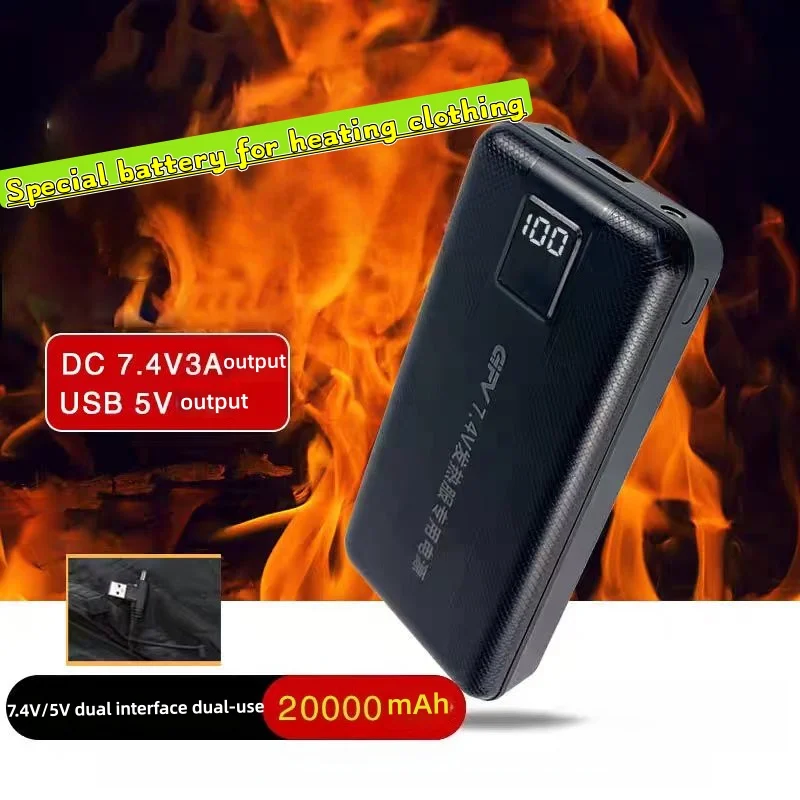 New Large Capacity 7.4V/3A/160 - Heated Vest Battery ulasan dan harga