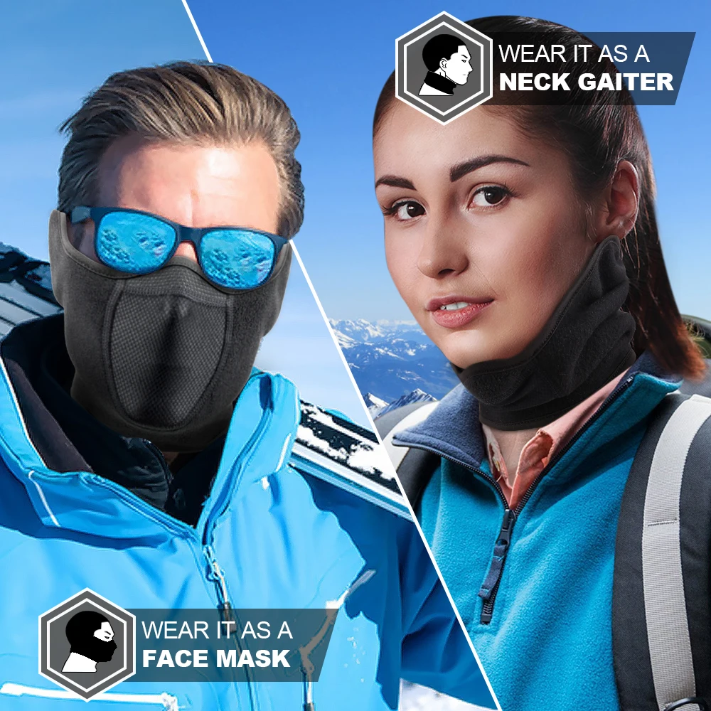 Winter Neck Warmer Ear Cover F - Fleece Ear Warmer Band ulasan dan harga