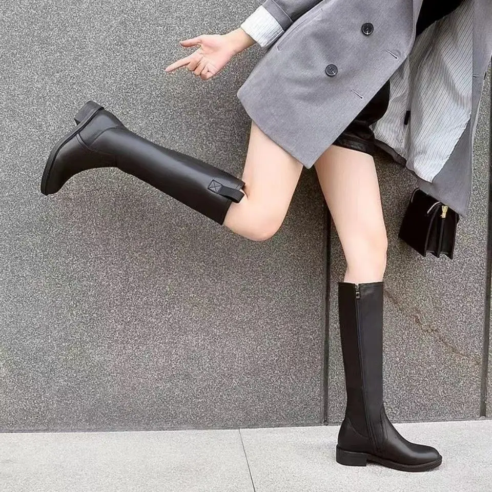 Autumn Winter Fleece-Lined Bla - Waterproof Winter Boot ulasan dan harga